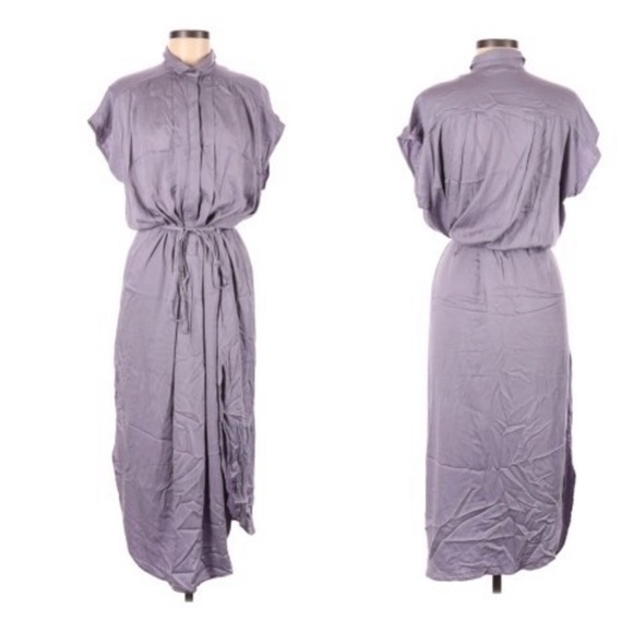 Young Fabulous & Broke Maxi Slit Dress Lavender M - Picture 1 of 9